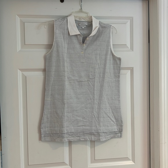 Izod Tops Izod Club Womens Sleeveless Polo Shirt Poshmark